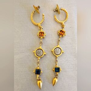 Stunning VINTAGE "Linda Levinson" Dangle Earrings O.B.O!!
